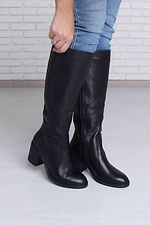 High demi boots with square heels  4205631 photo №4