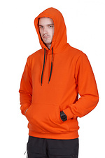 Оранжевое хлопковое худи кенгуру с большим карманом GARD 8011631 фото №3