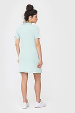 Mint knitted BEAM polo dress in sporty style Garne 3040633 photo №4