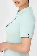 Mint knitted BEAM polo dress in sporty style Garne 3040633 photo №5