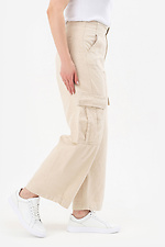 Wide women's jeans with patch pockets  4014633 photo №3