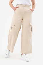 Wide women's jeans with patch pockets  4014633 photo №4