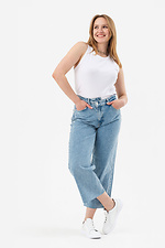 Jeans mit weitem Bein für Damen  4014635 Foto №8