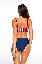 Blue one-piece swimsuit with high bottoms Marko 4024635 photo №4