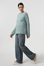 Blauer Damenpullover  4038635 Foto №2