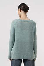 Blauer Damenpullover  4038635 Foto №3
