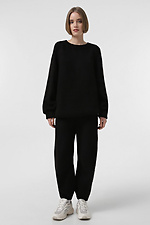 Schwarzer Strickanzug für Damen Sewel 4038638 Foto №1