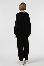 Schwarzer Strickanzug für Damen Sewel 4038638 Foto №4