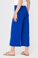 Широкі штани кюлоти DILIA трикотажні синього кольору Garne 3040639 фото №3