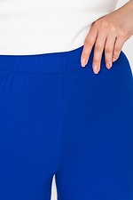 Широкие штаны кюлоты DILIA трикотажные синего цвета Garne 3040639 фото №4
