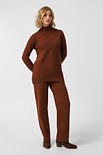 Dunkelbrauner Strickanzug für Damen Sewel 4038639 Foto №1