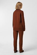 Dunkelbrauner Strickanzug für Damen Sewel 4038639 Foto №3