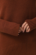 Dunkelbrauner Strickanzug für Damen Sewel 4038639 Foto №5