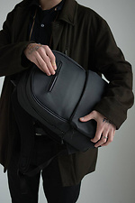 Черный матовый рюкзак из плотной экокожи SGEMPIRE 8015639 фото №1