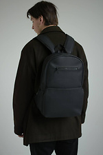 Черный матовый рюкзак из плотной экокожи SGEMPIRE 8015639 фото №2