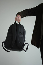 Черный матовый рюкзак из плотной экокожи SGEMPIRE 8015639 фото №3