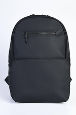 Black matte backpack made of dense eco-leather SGEMPIRE 8015639 photo №4
