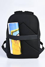 Черный матовый рюкзак из плотной экокожи SGEMPIRE 8015639 фото №6