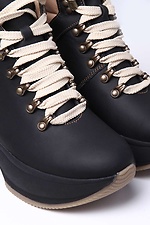 Damskie buty zimowe w sportowym stylu na masywnej platformie  4205640 zdjęcie №3