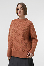 Women's terracotta jumper  4038642 photo №1