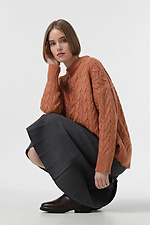 Women's terracotta jumper  4038642 photo №3