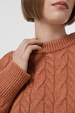 Women's terracotta jumper  4038642 photo №4