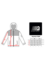 Autumn windbreaker jacket with hood and lining GARD 8011642 photo №6