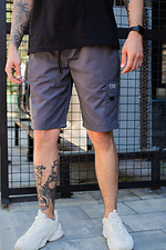 Knielange Shorts aus Baumwolle mit hohem Bund und Seitentasche Without 8048642 Foto №2