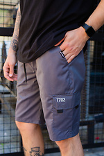 High rise cotton knee length shorts with side pocket Without 8048642 photo №5