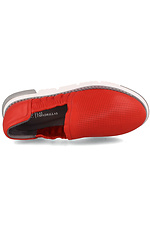 Wsuwane buty z czerwonej skóry na lato Las Espadrillas 4101643 zdjęcie №5