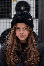 Дитяча Демісезонна Шапка Біні Для Дівчинки Without Leon21 Black Without 8056643 фото №2