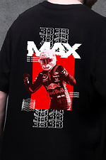 Чоловіча Оверсайз Футболка З Принтом Max Black Without 8049644 фото №2
