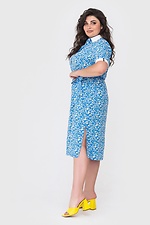 PURI waistband staple dress with slits and fold-down collar Garne 3040645 photo №2