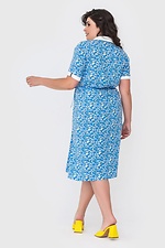 PURI waistband staple dress with slits and fold-down collar Garne 3040645 photo №4