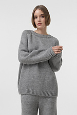 Grauer Strickanzug für Damen  4038645 Foto №2