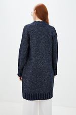 Blue knitted cardigan with pockets  4037646 photo №3