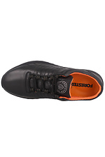 Черные кожаные кроссовки для города Forester 4101646 фото №5