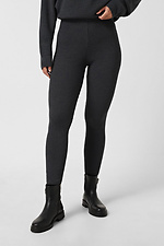 Women's knitted suit of dark gray color Sewel 4038649 photo №4