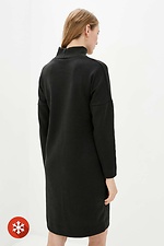 Black knitted golf dress ENDI with a high collar Garne 3037650 photo №3