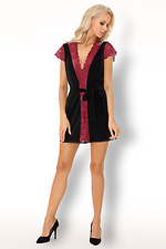 Wrap-around robe with lace trim and cap sleeves Livia Corsetti 4019650 photo №1