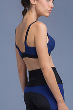 Sports top with tight cups in blue Gisela 4028650 photo №2