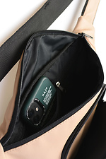 Кофейная сумка бананка из качественного кожзама с внешним карманом SGEMPIRE 8015650 фото №3