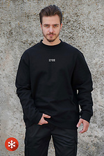 Isoliertes Fleece-Sweatshirt in Übergröße für Herren mit Senna-Aufdruck Schwarz Without 8055650 Foto №4