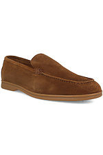 Summer brown loafers for men Forester 4101652 photo №1