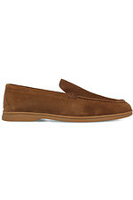 Summer brown loafers for men Forester 4101652 photo №2