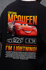 Oversize-T-Shirt für Herren mit schwarzem McQueen-Print Without 8049652 Foto №2