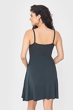 JINI kurzes Strickkleid mit dünnen Trägern im Leinenstil Garne 3040653 Foto №5