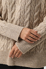 Women's beige jumper  4038654 photo №4