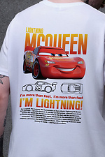 Men's Oversized T-Shirt With Mcqueen White Print Without 8049654 photo №2