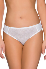 White panties with wide barrels and low waist Vena 4025655 photo №1